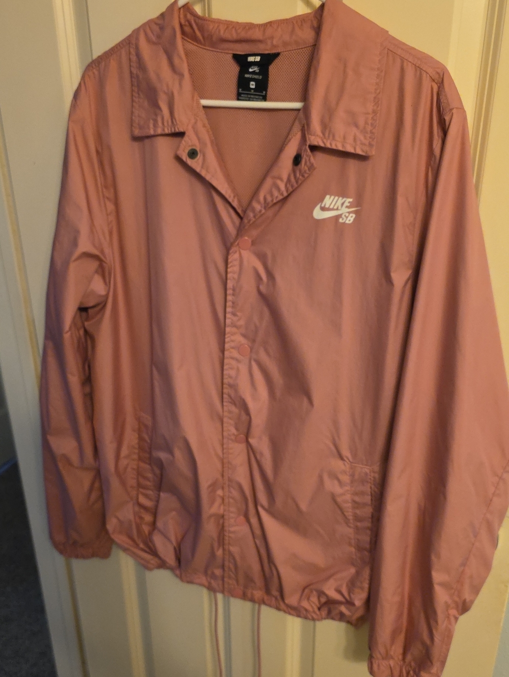 Nike Pink Windbreaker Coach Jacket